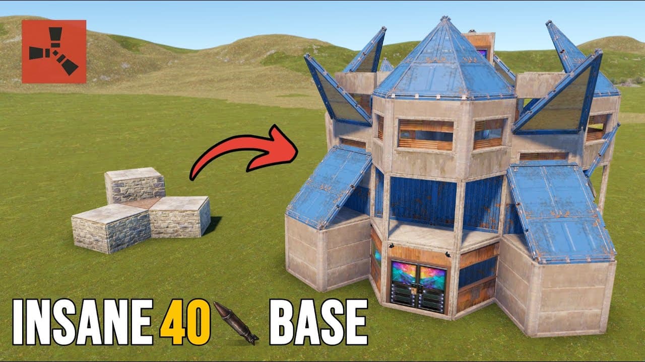 Easiest Bunkered Rust Base Design 2025 (PC + Console)
