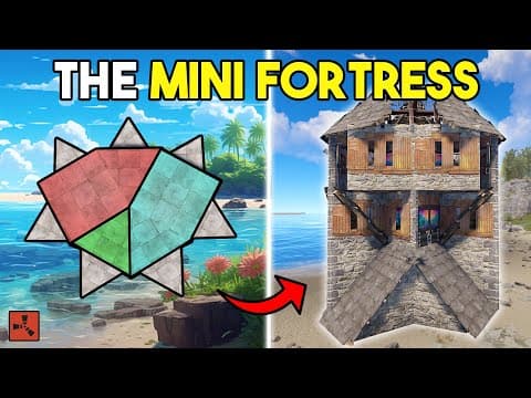 Mini Fortress: Diseño PERFECTO para Solo/Duo/Trio en Rust