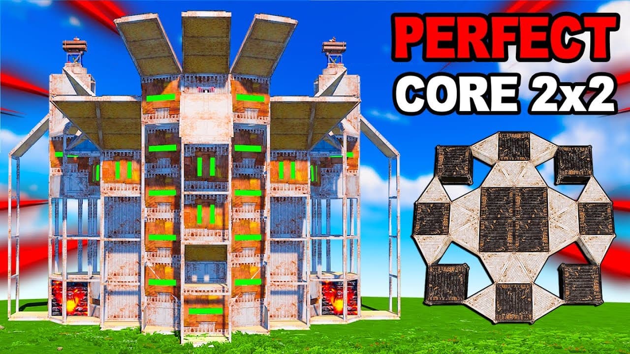 Builder's Perfect CORE 2x2 Base Design for Rust 2025