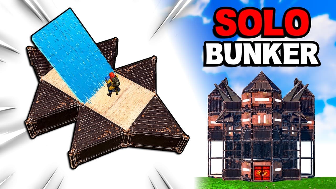 [NEW] Perfect SOLO BUNKER Rust Base Design 2026 by Builder
