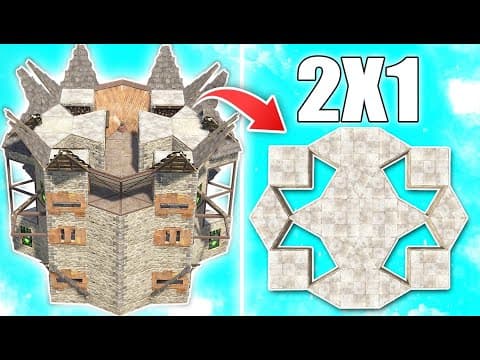 Ultimate Hidden Loot Base with Drop Bunkers - Rust 2x1 Design Tutorial