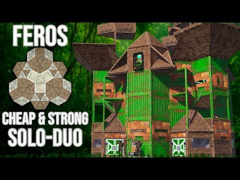 FEROS - NEW META SOLO-DUO with OPEN CORE , INSIDE AREA , INSANE PEAKS & BUNKER [rust base design]