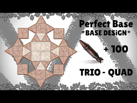Rust - Perfect Base 2x2 for TRIO - QUAD design | +100 rockets
